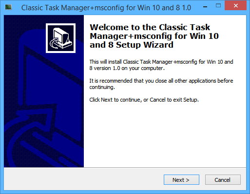 Win7 任务管理器（Task Manager）安装画面